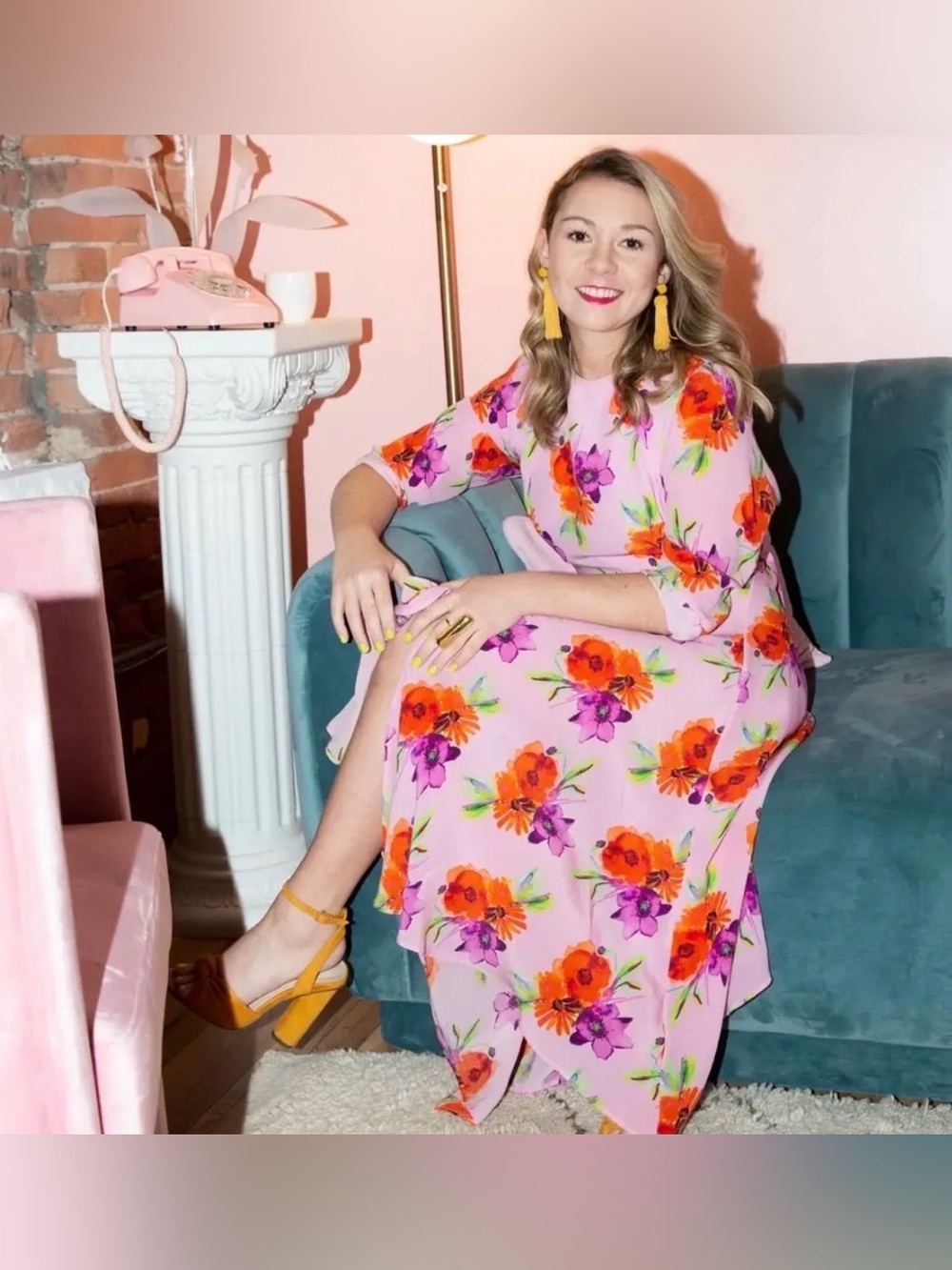VINTAGE MSGM SILK FLORAL DRESS